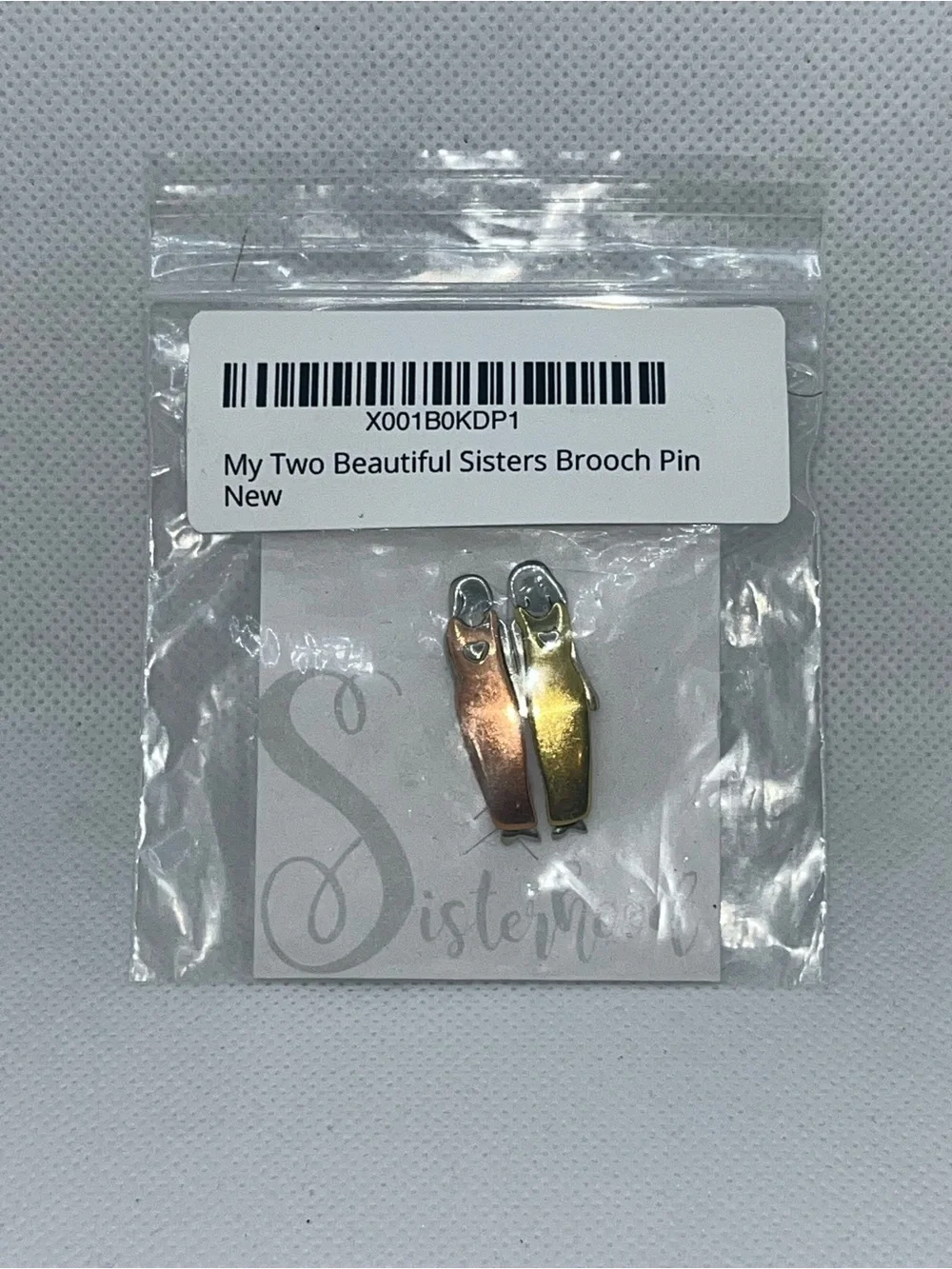 🌟NWT Far Fetched hand crafted two sisters pin